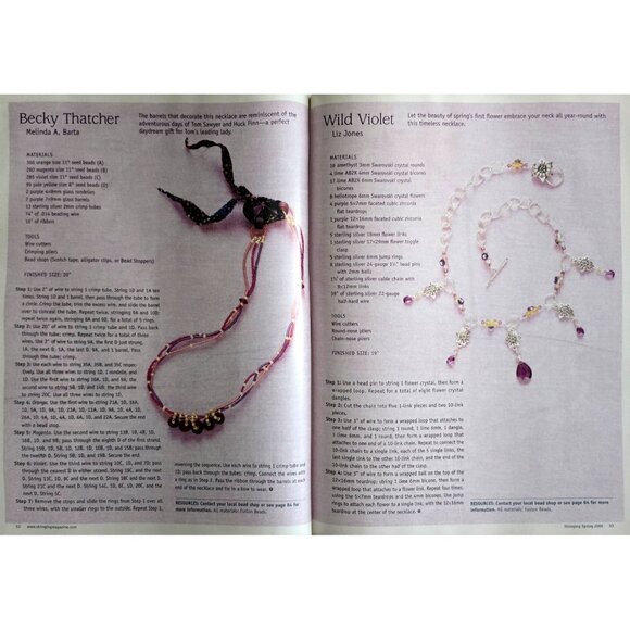 Stringing Magazine Spring 2006 Over 150 Designs And How To Create Them - Picture 14 of 16